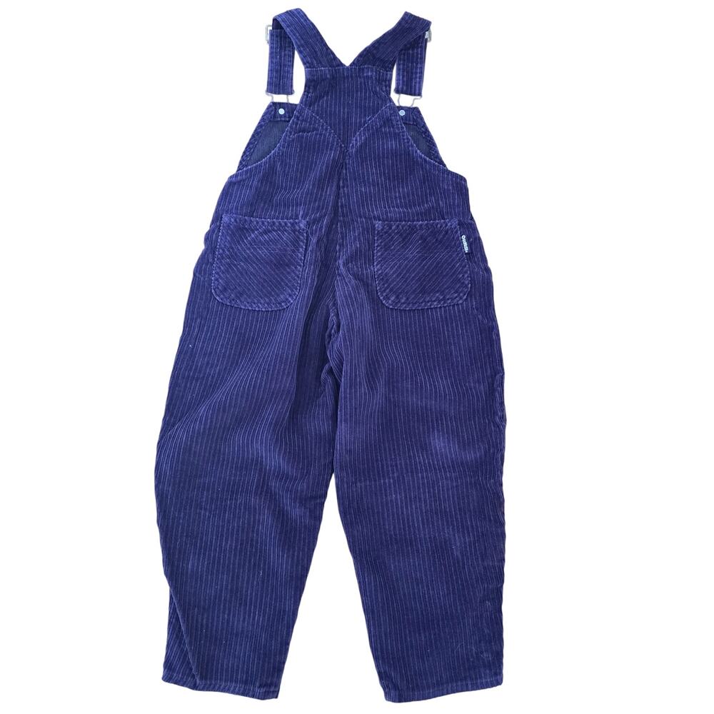 Vintage Oshkosh Bgosh Kids Purple Corduroy Overall Size 5 Made in Honduras - Picture 5 of 9